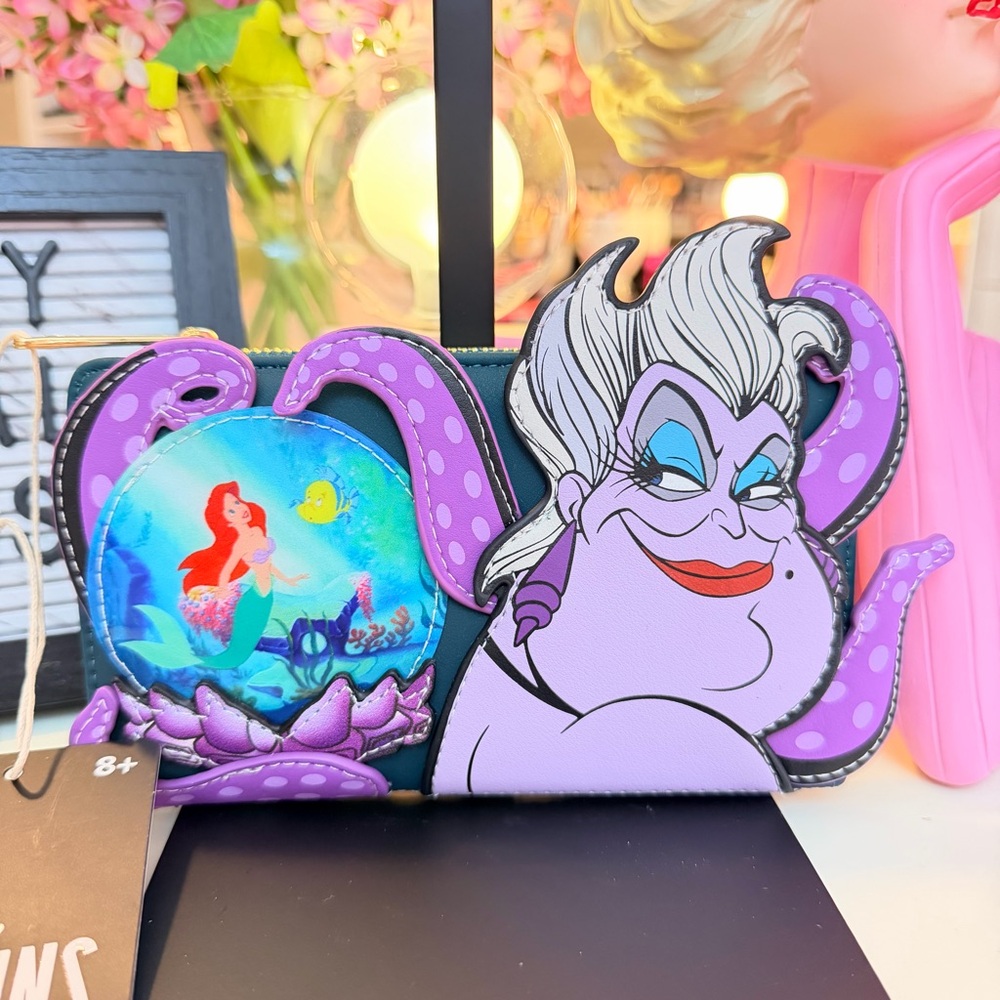 NWT Disney Loungefly Little Mermaid Ursula Wallet
